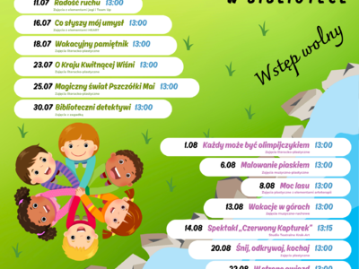 Obraz przedstawiający: Wakacje w bibliotece 2024