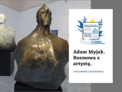 Obraz przedstawiający: Adam Myjak. Rozmowa z artystą.