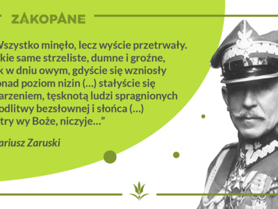 Obraz przedstawiający: Gen. Mariusz Zaruski – taternik z Podola