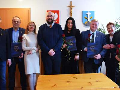 Obraz przedstawiający: Uroczyste ślubowanie urzędników