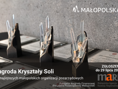 Obraz przedstawiający: Nabór do Nagrody Marszałka Województwa Małopolskiego „Kryształy Soli” - Lider...