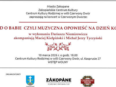 Obraz przedstawiający: Zaproszenie na koncert DZIAD O BABIE CZYLI MUZYCZNA OPOWIEŚĆ NA...