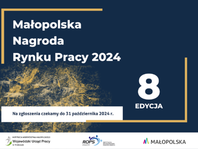 Obraz przedstawiający: Nabór wniosków do 8. edycji konkursu „Małopolska Nagroda Rynku Pracy”