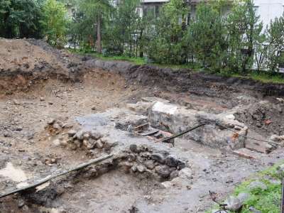Obraz przedstawiający: Prace IPN przed Palace