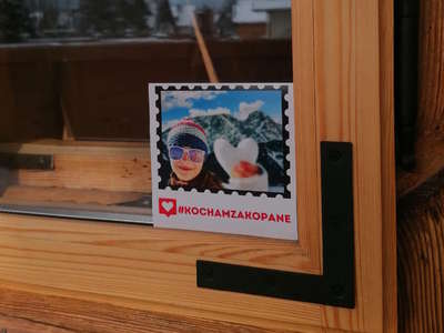 Obraz przedstawiający: Przyjdź i odbierz naklejkę akcji #kochamzakopane