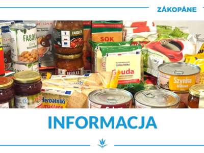 Obraz przedstawiający: Informacji dot. pomocy żywnościowej