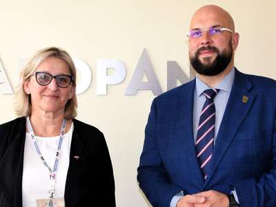 Obraz przedstawiający: Konsul Generalna Republiki Słowacji Pani Zlata Šipošová z wizytą w...