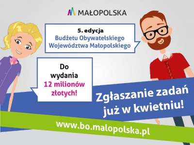 Obraz przedstawiający: Budżet Obywatelski Województwa Małopolskiego
