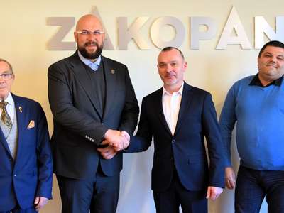 Obraz przedstawiający: Delegacja z Ożarowa z wizytą w Zakopanem