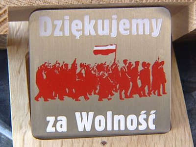 Obraz przedstawiający: Uroczystość wręczenia medali „Dziękujemy za wolność”