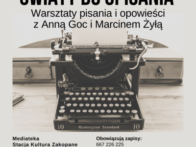 Obraz przedstawiający: Światy do opisania - warsztaty pisania i opowieści z Anną...