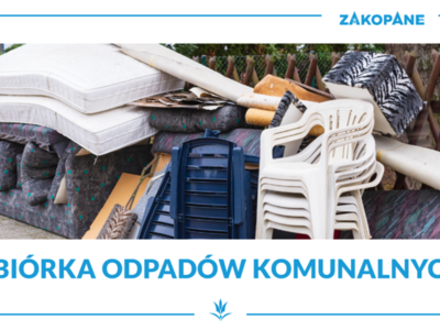 Obraz przedstawiający: Informacja o akcjach zbiórki odpadów komunalnych wielkogabarytowych typu meble