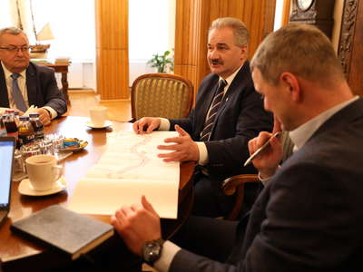 Obraz przedstawiający: Spotkanie z Ministrem Infrastruktury Andrzejem Adamczykiem