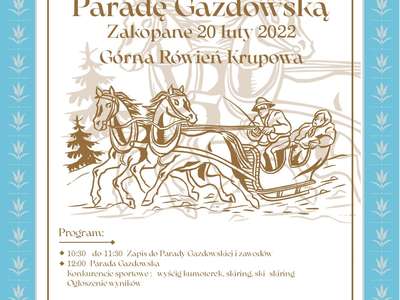 Obraz przedstawiający: Parada Gazdowska 2022- odwołana