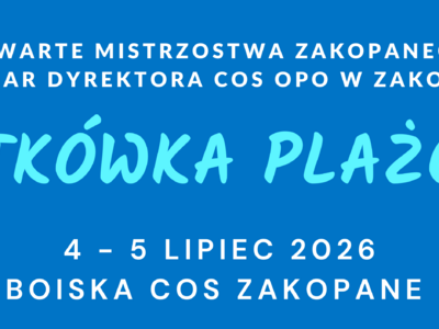 Obraz przedstawiający: Mistrzostwa Zakopanego w Siatkówce Plażowej