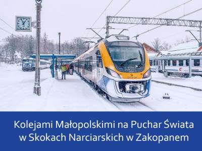 Obraz przedstawiający: Kolejami Małopolskimi na Puchar Świata w Zakopanem