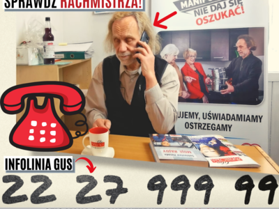 Obraz przedstawiający: Seniorze, sprawdź rachmistrza!