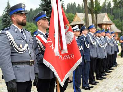 Obraz przedstawiający: Powiatowe Obchody Święta Policji w Poroninie