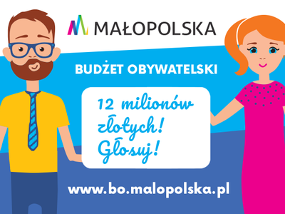 Obraz przedstawiający: Budżet Obywatelski Małopolska 2021. Zagłosuj!
