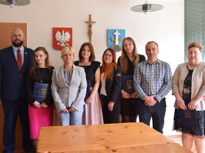 Obraz przedstawiający: Ślubowanie nowych urzędników