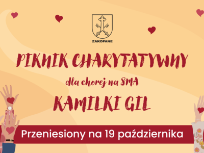 Obraz przedstawiający: Piknik charytatywny dla Kamilki Gil przeniesiony na 19 października