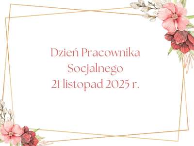 Obraz przedstawiający: Dzień Pracownika Socjalnego