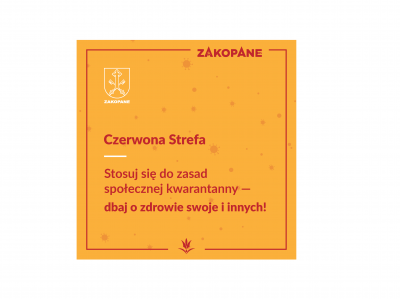 Obraz przedstawiający: Zakopane w czerwonej strefie