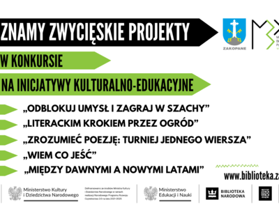 Obraz przedstawiający: Konkurs w ramach zadania „DziałajMY w Bibliotece” rozstrzygnięty - 5...