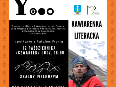 Obraz przedstawiający: Skalny Pielgrzym -spotkanie z Rafałem Fronią