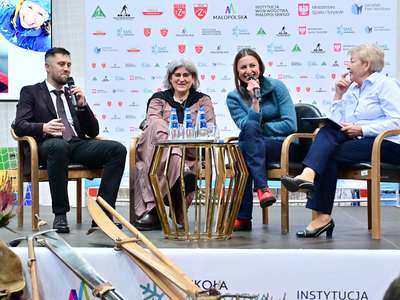 Obraz przedstawiający: Spotkanie z Justyną Kowalczyk-Tekieli w ramach 14. edycji Festiwalu Inspirowane...