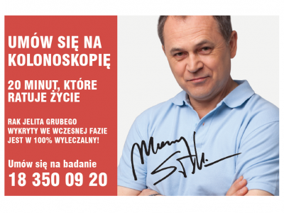 Obraz przedstawiający: Umów się na kolonoskopię-20 minut, które ratują życie