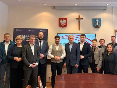 Obraz przedstawiający: Spotkanie z ministrem Ireneuszem Rasiem