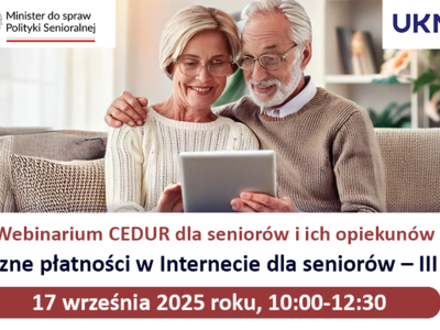 Obraz przedstawiający: Szkolenie dla seniorów - obsługa płatności w Internecie