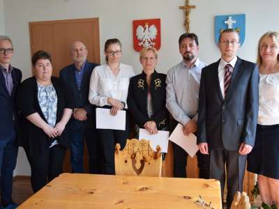 Obraz przedstawiający: Ślubowanie nowych urzędników