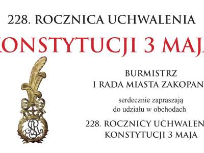 Obraz przedstawiający: 228. Rocznica Uchwalenia Konstytucji 3 Maja