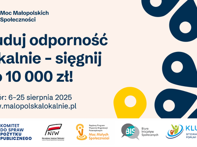 Obraz przedstawiający: Konkurs grantowy Moc Małopolskich Społeczności
