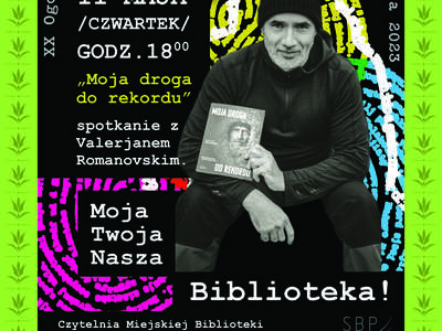 Obraz przedstawiający: Spotkanie z Valerjanem Romanovskim w ramach XX Ogólnopolskiego Tygodnia Bibliotek
