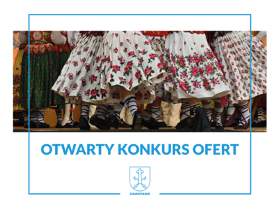 Obraz przedstawiający: Burmistrz Miasta Zakopane ogłasza otwarty konkurs ofert na wsparcie realizacji...