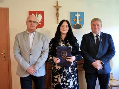 Obraz przedstawiający: Ślubowanie nowych urzędników