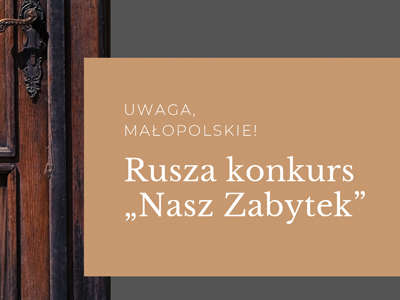 Obraz przedstawiający: Konkurs "Nasz Zabytek"