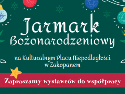 Obraz przedstawiający: Jarmark Bożonarodzeniowy na Placu Niepodległości w Zakopanem