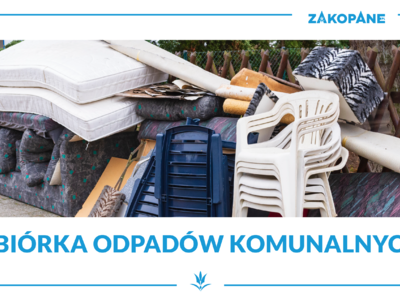Obraz przedstawiający: INFORMACJA O AKCJACH ZBIÓRKI ODPADÓW KOMUNALNYCH WIELKOGABARYTOWYCH TYPU MEBLE