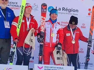 Obraz przedstawiający: Antoni Wiercioch obronił tytuł Mistrza Świata VIRTUS w supergigancie