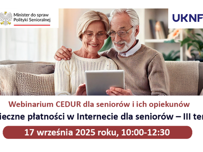 Obraz przedstawiający: Bezpieczne płatności w Internecie dla seniorów – III termin