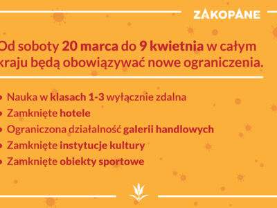 Obraz przedstawiający: Rozszerzenie obostrzeń na całą Polskę