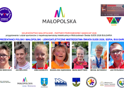 Obraz przedstawiający: 7 reprezentantów Polski i Małopolski z Fundacji Handicap Zakopane wystąpi...