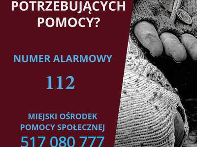 Obraz przedstawiający: Nie bądź obojętny. Pomóż!