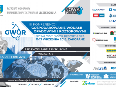 Obraz przedstawiający: III Konferencja „Gospodarowanie Wodami Opadowymi i Roztopowymi 2018”