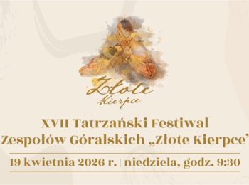 Obraz przedstawiający: Na Festiwal Złote Kierpce zapraszamy 19 kwietnia