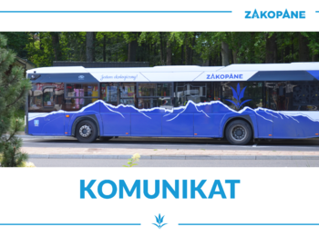 Obraz przedstawiający: Uwaga! Od 1 lipca zmiany w kursowaniu komunikacji miejskiej w Zakopanem